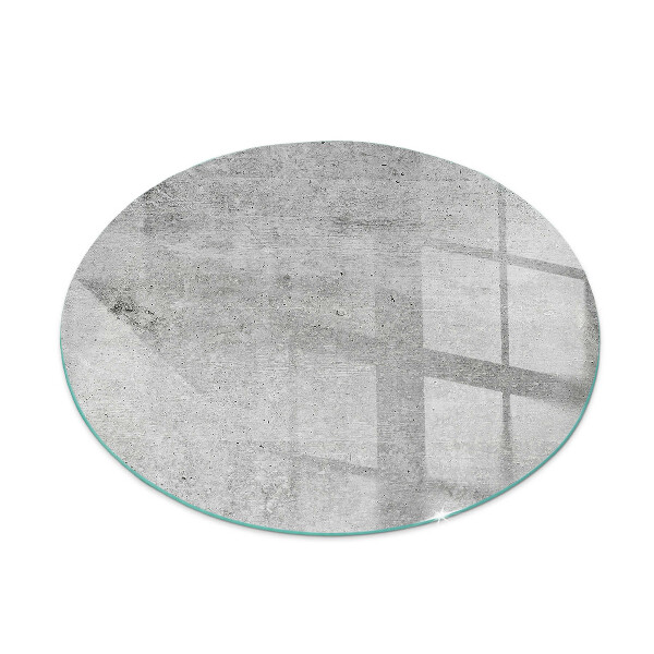Sklo před krbovou vložku kulaté Textura surového betonu