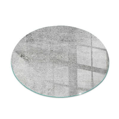 Sklo před krbovou vložku kulaté Textura surového betonu