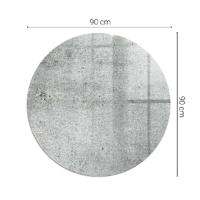 Sklo před krbovou vložku kulaté Textura surového betonu