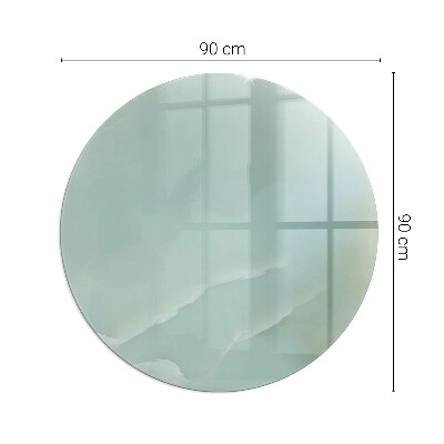 Sklo před krbovou vložku kulaté Jemný mramorový vzor