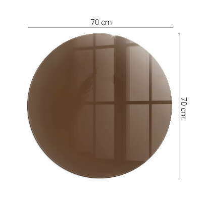 Sklo před krbovou vložku kulaté Barva Hnědá