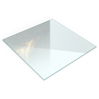 Sklo pod krbová kamna Poloprůsvitné obdélníkové