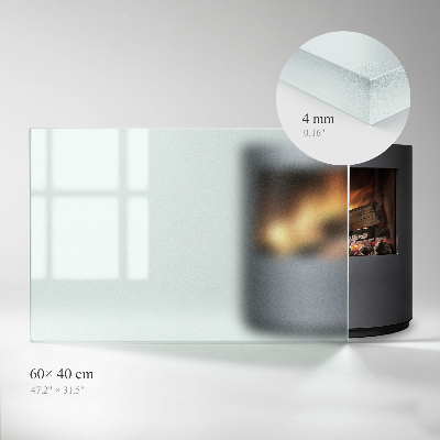 Sklo pod krbová kamna Poloprůsvitné obdélníkové