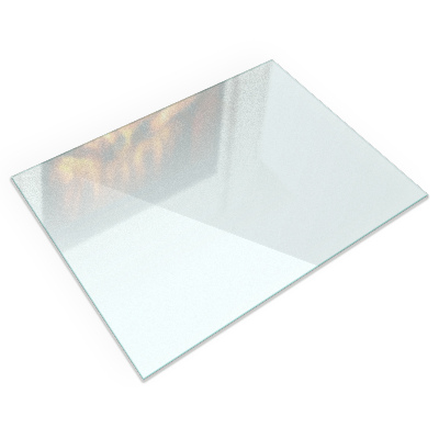 Sklo pod krbová kamna Poloprůsvitné obdélníkové