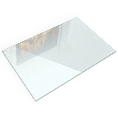 Sklo pod krbová kamna Poloprůsvitné obdélníkové