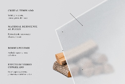 Sklo pod krbová kamna Poloprůsvitné obdélníkové