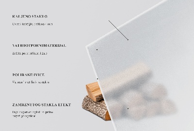 Sklo pod krbová kamna Poloprůsvitné obdélníkové