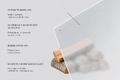 Sklo pod krbová kamna Poloprůsvitné obdélníkové