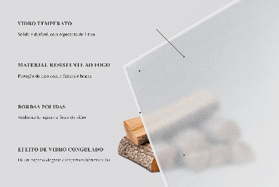 Sklo pod krbová kamna Poloprůsvitné obdélníkové