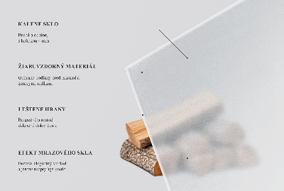 Sklo pod krbová kamna Poloprůsvitné obdélníkové