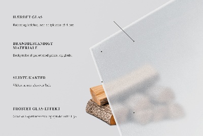 Sklo pod krbová kamna Poloprůsvitné obdélníkové