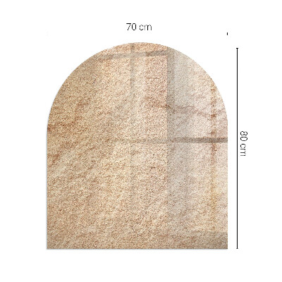 Podložka pod krb polooválné Textura přírodního kamene