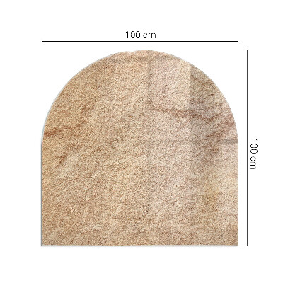 Podložka pod krb polooválné Textura přírodního kamene