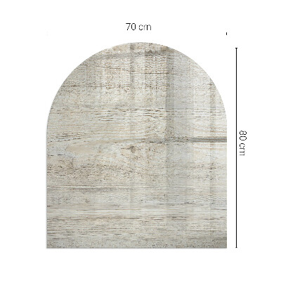Podložka pod krb polooválné Světlá textura dřeva