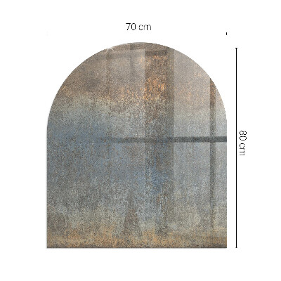 Sklo před krb polooválné Abstraktní textura vzor