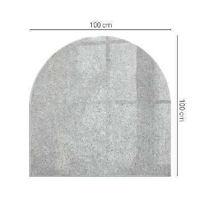 Podložka pod krb polooválné Textura surového betonu