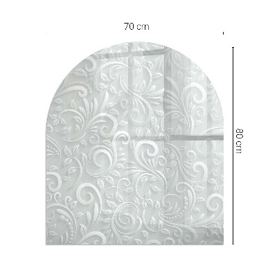Podložka pod krb polooválné Elegantní rostlinný vzor