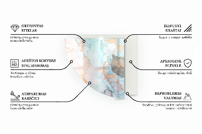 Sklo pod krbová kamna čtvrtletí Světlá textura dřeva