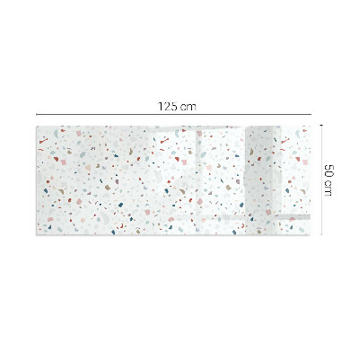 Sklo před krb obdélníkové Vzor s malými tvary