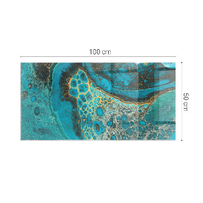 Sklo pod krbová kamna obdélníkové Abstraktní organický vzor