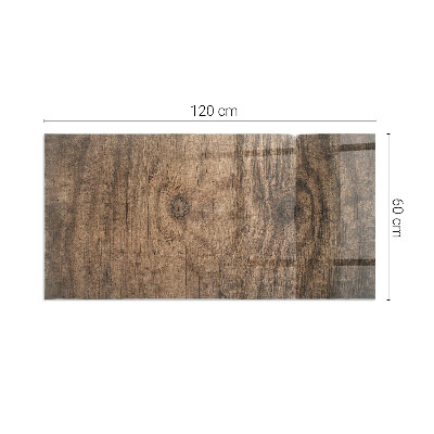 Sklo pod krbová kamna obdélníkové Přírodní dřevěný vzor