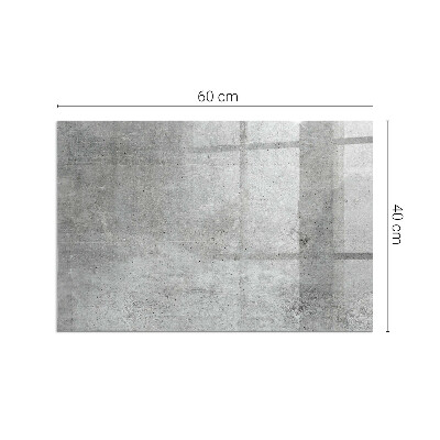 Sklo pod krbová kamna obdélníkové Textura surového betonu