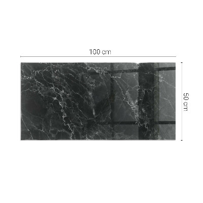 Sklo pod krbová kamna obdélníkové Elegantní mramorový vzor