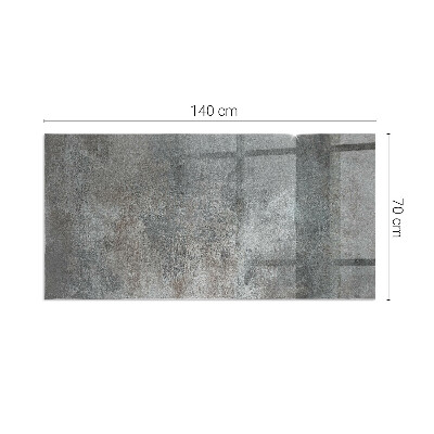 Sklo před krb obdélníkové Surová povrchová textura