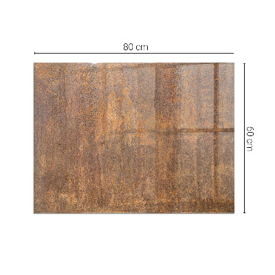 Sklo pod krbová kamna obdélníkové Rez textura na kovu