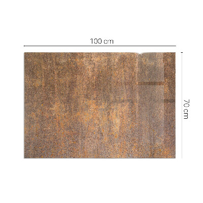Sklo pod krbová kamna obdélníkové Rez textura na kovu