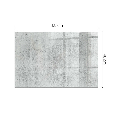 Sklo pod krbová kamna obdélníkové Textura surového betonu