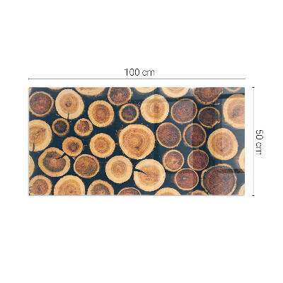 Sklo pod krbová kamna obdélníkové Krabice s řezaným dřevem
