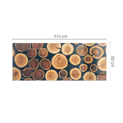 Sklo pod krbová kamna obdélníkové Krabice s řezaným dřevem