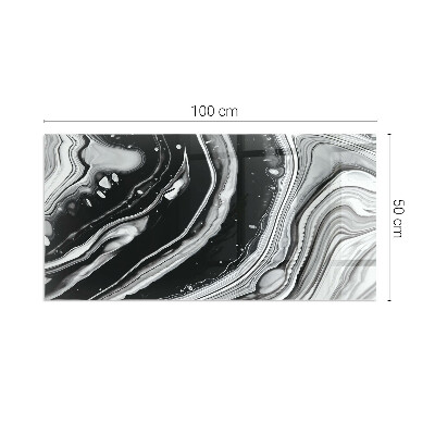 Sklo pod krbová kamna obdélníkové Abstraktní vlny a čáry