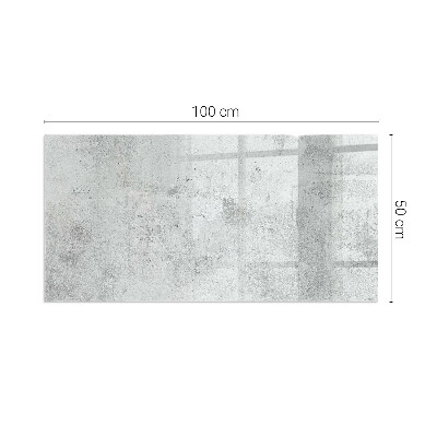 Sklo před krb obdélníkové Textura surového betonu
