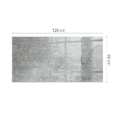 Sklo pod krbová kamna obdélníkové Textura surového betonu