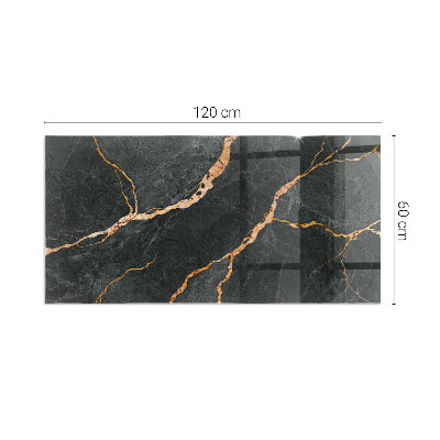 Sklo pod krbová kamna obdélníkové Elegantní mramor s žilkami