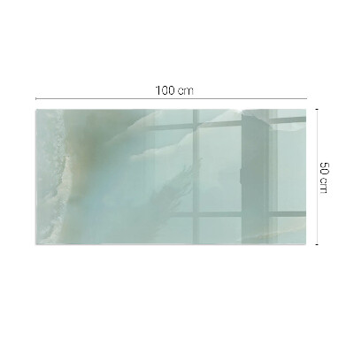 Sklo pod krbová kamna obdélníkové Jemný mramorový vzor