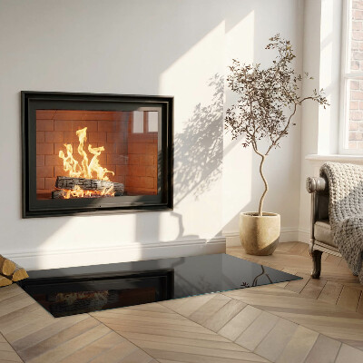 Sklo před krb obdélníkové Barva Tmavý grafit