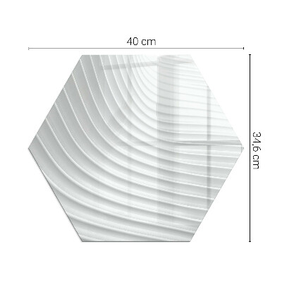 Sklo pod kamna šestiúhelníkové Vlny jemných tvarů