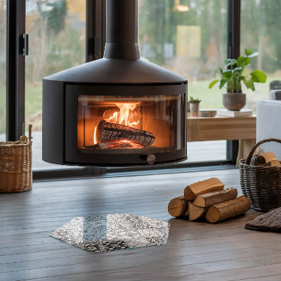 Sklo před krbovou vložku šestiúhelníkové Kachlové dekorativní vzory