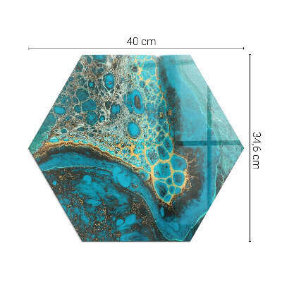 Sklo před krbovou vložku šestiúhelníkové Organický vzor v abstraktním stylu