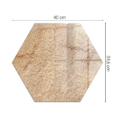 Sklo pod kamna šestiúhelníkové Povaha kamenné struktury