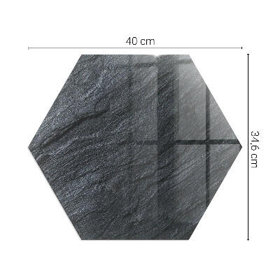 Sklo před krbovou vložku šestiúhelníkové Vzor skalní struktury