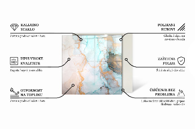Sklo pod kamna šestiúhelníkové Dřevěná textura v přírodním stylu