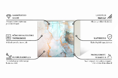 Sklo před krbovou vložku šestiúhelníkové Kamenný vzor s malými akcenty