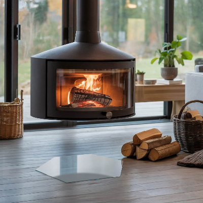 Sklo pod kamna šestiúhelníkové Barva šedá