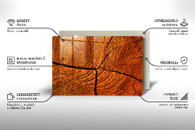 Podložka pod svíčku Textura dřevěného kmene