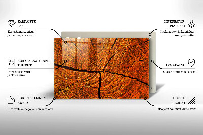 Podložka pod svíčku Textura dřevěného kmene