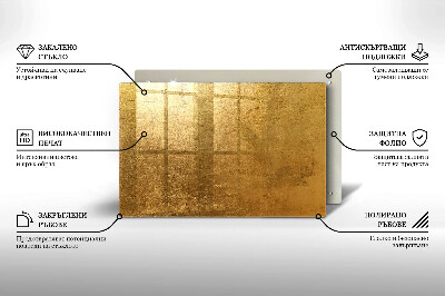 Podložka pod svíčku Textura pozadí zlatá